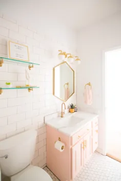 طراحی حمام دخترانه مدرن Glam Blush