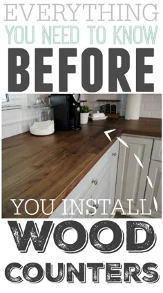 هر آنچه قبل از نصب پیشخوان چوب در آشپزخانه خود باید بدانید!  |  خانه Creek Line