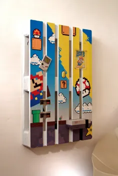 Super Mario Themed Pallet as a Functional Decoration، NES، Gameboy، Nintendo، Super Mario bros.، Game