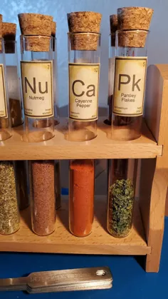 Test Tube Spice Labels - علم جادو است!  در آزمایشگاه Momo