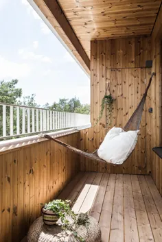 Une terrasse sur le toit pour une maison contemporaine en bois - PLANETE DECO دنیای خانه ها