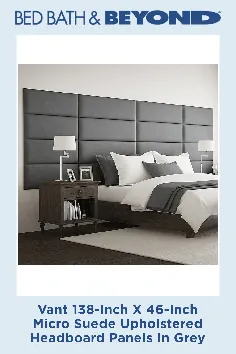 تابلوهای تخته جلوی روکش دار Vant Micro Suede به رنگ خاکستری |  حمام تختخواب و فراتر از کانادا
