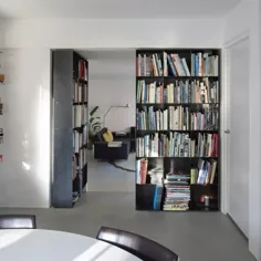 طراحی یک دفتر الهام بخش در خانه - درهای قفسه کتاب با Fritsjurgens