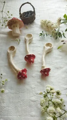 قاشقای قارچی دستساز