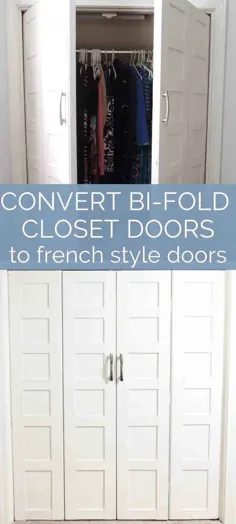 بدون جایگزینی درب های Bifold به درهای فرانسوی تبدیل شوید