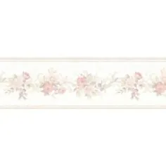 Mirage Lory Blush Floral Wallpaper Border-992B07560 - انبار خانه