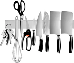 نگهدارنده چاقوی مغناطیسی برای دیوار ، نوار مغناطیسی چاقو 16 اینچی ، بلوک قفسه نوار چاقو مغناطیسی از جنس استنلس استیل برای نگهدارنده ظروف آشپزخانه ، تنظیم کننده لوازم هنری و نگهدارنده ابزار