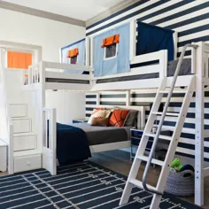 تختخواب سفارشی با دو طبقه بالا و کاملاً نبشی با نردبان + پله
