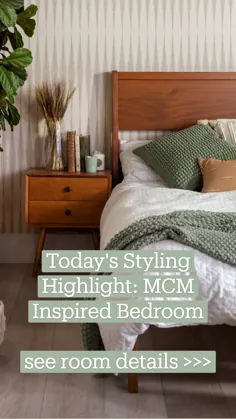 برجسته سازی سبک امروز: اتاق خواب با الهام از MCM

 جزئیات اتاق را ببینید >>>