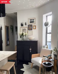 قبل و بعد: یک آپارتمان کوچک نیویورک یک تازه سازی بودجه DIY پیچیده را تجربه می کند