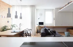 سفید و چوب در دو فضای داخلی خانه ایتالیایی مینیمالیست