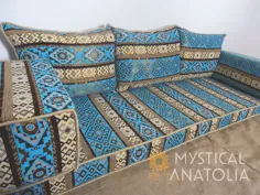 کاناپه های مبل راحتی صندلی عربی صندلی های کوسن Jalsa مجلس مجلسی Arabian Hookah Lounge دکوراسیون خانه کوسن های نیمکت - دیوارپوش ها - زندگی خانه خود را تزئین کنید