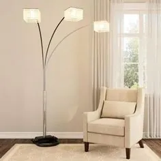 ORE International 84 in. 3 Crystal Inspirational Arch Floor Lamp-6932.0 - انبار خانه