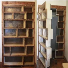 یک قفسه کتاب درب مخفی بسازید