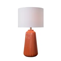 Nico 26.75 "Glossy Orange Lamp Table Lamp، Design Craft