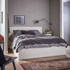 تختخواب MALM ، سفید ، کامل / دو نفره - IKEA