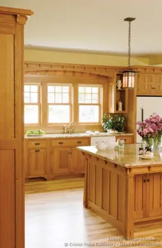 عکس آشپزخانه - سنتی - کمد آشپزخانه چوبی سبک (آشپزخانه شماره 133)