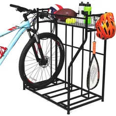 خانه BirdRock BirdRock Home 3 پایه دوچرخه سواری با ذخیره سازی - گوشه دوچرخه کف فلزی - عالی برای پارک دوچرخه های جاده ای ، کوهستانی ، هیبریدی یا کودکان