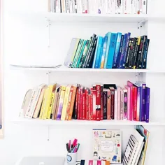 قفسه های کتاب رنگین کمان ساده ترین راه برای زیباسازی کتابخانه شماست