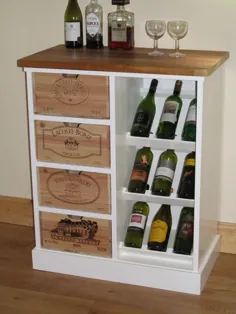 قفسه نوشیدنی با جعبه های معتبر نوشیدنی فرانسوی به عنوان کشو |  اتسی