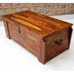 میز قهوه خانه جعبه صندوق ذخیره سازی چوبی Grinnell