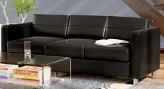 8 گزینه کاناپه چرمی مصنوعی سیاه برای به روزرسانی هر اتاق - 2021