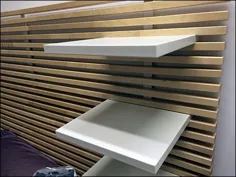 D.I.Y.  Slats ایجاد Headboard IKEA Slatwall - وسایل از نزدیک