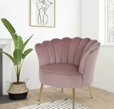 صندلی مخملی مخملی Novogratz برای هر اتاق در خانه شما که ممکن است به زیبایی زیبایی نیاز داشته باشد.