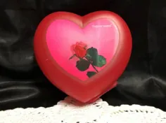 صدف شیرین Tupperware SWEET HEART / بسته بندی شده با گل رز درحال رشد 3 بعدی # 5187