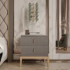 Art Deco ایتالیایی با الهام از طراح تخت خواب لاکی شده - ژولیت های داخلی