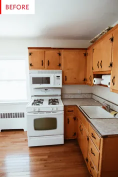 قبل و بعد: راز رنگ آمیزی موفقیت آمیز کابینت های آشپزخانه قدیمی