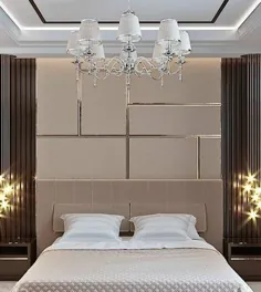 پانل های نرم تزیینات دیوار تابلو های صفحه ای اتاق خواب مدرن |  اتسی