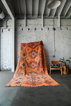 [فروخته شده] TANGERINE DREAM vintage glaoui berber فرش مراکش