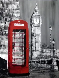 بیگ بن لندن و یک باجه تلفن قرمز