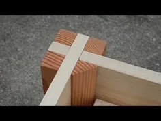 [اتصالات چارچوب چوبی] مهارت های شگفت انگیز نجاران با استفاده از ابزارهای اولیه برای ساخت پایه صندلی