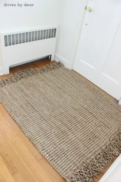 فرش جوت اندازه DIY (از استاندارد به سفارشی!) |  رانده شده توسط دکور