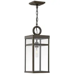 چراغ آویز در فضای باز Hinkley Porter 19 "H Oil-Rubbed Bronze - # 63J36 | Lamps Plus