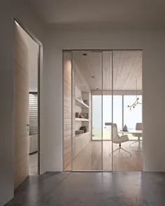 G-Like: Glastüren mit strengem Design ، minimalistischen Lösungen