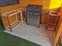 Außenküche: Grillplatz mit Grillüberdachung selber bauen (آنلیتونگ)