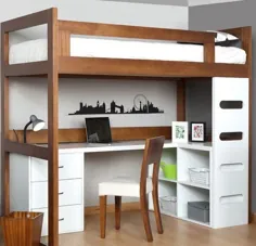 نحوه سازماندهی اتاق با تخت خواب آسانسور و مواردی که می توان آن را زیر تخت انبار قرار داد