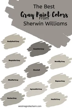 بهترین رنگهای خاکستری شروین ویلیامز