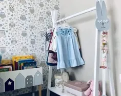 قفسه لباس به سبک Montessori Teepee با ذخیره سازی |  دکور اتاق کودک |  قفسه لباس برای کودکان |  قفسه لباس چوبی |  قفسه نمایشگر بازار