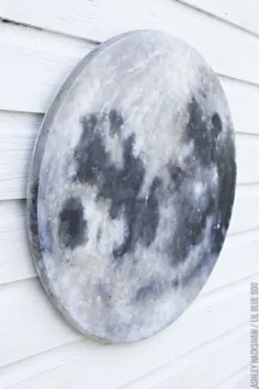 نقاشی ماه DIY - نحوه رنگ آمیزی ماه کامل توسط اشلی هاکشا