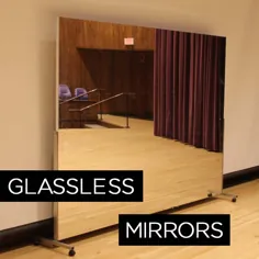 ملحفه انعکاسی Mylar برای یک استودیوی رقص قابل حمل و بدون شیشه - Dance، Work، Balance