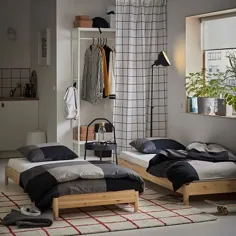 UTÅKER تخت قابل انباشت ، کاج ، دوقلو - IKEA