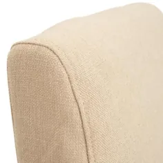 RST Brands Astrid Beige Slipcover صندلی ناهار خوری بدون دست (مجموعه ای از 2) -IP-SCDINACHR-2-CRM - انبار خانه