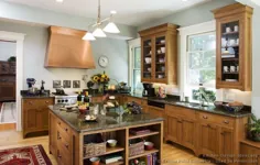 عکس آشپزخانه - سنتی - کمد آشپزخانه چوبی سبک (صفحه 5)
