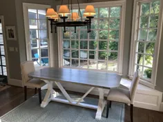 میز بانکت برای صندلی های آشپزخانه Bay Window به شکل |  اتسی