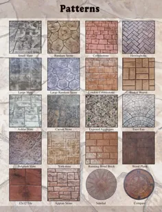 الگوهای بتونی مهر شده MI |  الگوهای بتنی تزئینی MI |  Stamped Concrete Farmington Hills MI