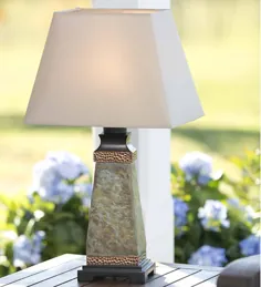 لامپ میز بیرونی تخته سنگ ضد آب |  لامپ و روشنایی در فضای باز |  دکور و تزئینات پاسیو |  زندگی در فضای باز |  گاوآهن